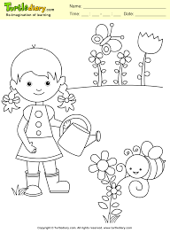 Garden Coloring Sheet Coloring Sheet Landscape Drawing For Kids Art Drawings For Kids Garden Coloring Pages