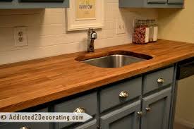 My Ikea Butcher Block Countertops Refinish Addicted 2 Decorating Kitchen Remodel Small Ikea Butcher Block Countertops Kitchen Remodel