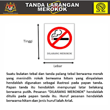Dilarang merokok, apalagi minta rokok. Dilarang Merokok No Smoking Sign Poster Sticker Only Kkm Standard