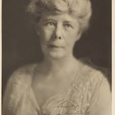 Autographed publicity headshot of composer Carrie Jacobs-Bond — Calisphere