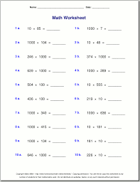 grade 5 multiplication worksheets