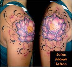 The best thing about watercolor tattoos is how the colors realistically illustrate life and emotions from the subject. Pretty Flower Tattoo Shoulder Pattern Tattoo Lotus Tattoo