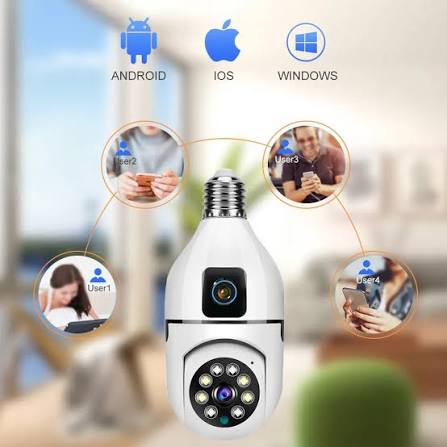 V380 Smart Led Bulb 360 Camera App V380 Pro Wifi Panoramic Light Bulb Camera E27 Bulb