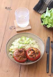 Tomates Farcies Ratatouille Et Viande Hachee Riz Pilaf Aux Courgettes Rachel Cuisine En 2020 Riz Pilaf Viande Hachee Rachel Cuisine
