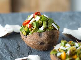 Vegetarisches Okra Curry Rezept Okra Curry Lebensmittel Essen Vegetarische Gerichte