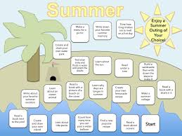 All About Summer Fun Learning Chart More Excellent Me