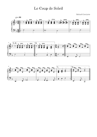 Certaines peaux sont en effet très. Le Coup De Soleil Riccardo Cocciante Sheet Music For Piano Solo Musescore Com