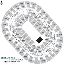 Seating Charts Chesapeake Energy Arena