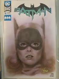 DC Batman #50 Batgirl Original Sketch Cover Comic Art Yvonne Craig Silver  Age