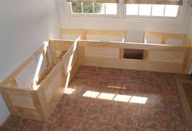 dining room tables with wrap around