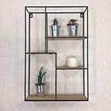 industrial style wall metal and wood cabinet vintage furniture chic decor ideas wooden tv unit