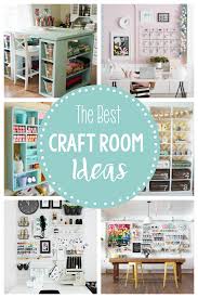 The space beneath the lack table tops provided space for storage, which she organized with baskets and bins. 15 Fun Amazing Craft Room Ideas Crazy Little Projects