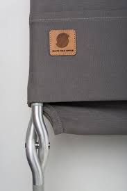 Lightweight Aluminum Folding Chair With A Waxed Canvas Sling The Hinge Is Made From Two Of The Sam Portable Camping Chair Beach Chairs Portable Objects Design