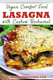Rolled lasagna filled with pizza toppings. Lasagna With Cashew Bechamel Vegan Recipe Vegan Pasta Dish Vegan Dinner Recipes Vegan Lasagna