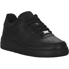 All Black Air Force 1 Low On Feet Nike Air Force 1 Low 07 Le Boys Grade School Boys Black Shoes Kids Shoes Near Me Nike Air Force Black