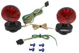 These connectors are rated at 40a continuous duty. Heavy Duty Magnetic Tow Lights 20 Wiring Harness With 4 Way Flat Trailer Connector Optronics Tow Bar Wiring Tl21rk