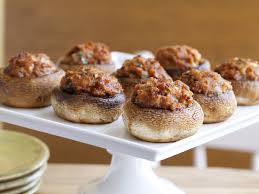 Stuffed Mushrooms Hongos Rellenos De Chorizo Recipe Food Network Recipes Food Food Processor Recipes