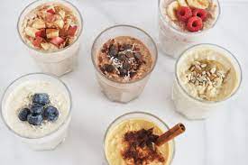 Ingredients In A Bowl And Pour Into A Mason Jar Let Sit In The Fridge Overnight Then Add You Overnight Oats Recipe Oats Recipes Overnight Oats Recipe Healthy