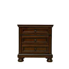 The natural finish of the wild black cherry wood will warm your bedroom so you can sleep cozily. Begonia Cherry 3 Drawer Nightstand Kimbrell S Furniture