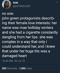 Here are hundreds of girls names, from aaliyah to zyana. John Green Menwritingwomen