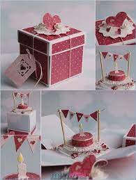 Pop up birthday card diy. Make Explosion Box For The Birthday Of A Favorite Human Exploding Box Card Birthday Cards Diy Handmade Birthday Cards