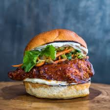 This Sticky Chicken Sandwich Is Destined To Make A Delicious Mess Chicken Burgers Chicken Spices Chicken Sandwich