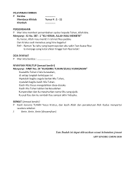 Feb 04, 2013 · pelayan: Tata Ibadah Minggu 10 Mei 2020 Dodoku Gmim