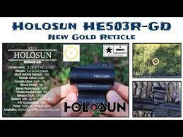 The aluminum housing flips directly to the side and is retained in either position by a sturdy detent. Holosun He503r Gd Review The New Gold Reticle Is Sweet Youtube