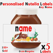 Spoon nutella (the more you use, the more chocolatey it will be!) in the bottom of the mug. X49 Nutella Personalised Nutella Labels Make Your Own Label 7490g Actuel Nutella Label Printable Nutella Label Nutella Printable Labels