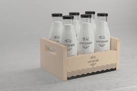 This diverse list of mockups include milk bottle mockups and yogurt, cream, ice cream boxes packaging mockups. Milk Bottle Premium Psd Mockup Milk Bottle Bottle Design Packaging Milk Packaging