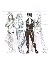 We welcome all forms of cosplay in this sub, from beginners to professionals, and from the painstakingly accurate to the. Arkham Gotham City Sirens Jam Harley Quinn Poison Ivy Catwoman Talia Al Ghul In Cody Bishop S Jam Pieces Comic Art Gallery Room