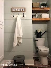 Modern Rustic Bathroom Farmhouse Room Makeover Joyful Derivatives Small Farmhouse Bathroom Bathroom Wall Colors Bathroom Makeover Paint