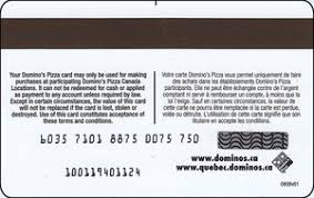 Maybe you would like to learn more about one of these? Gift Card Logo Right Restaurants Various Canada Domino S Pizza Col Ca R Dominos 001a