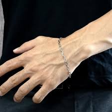 プラチナ メンズ ブレスレット