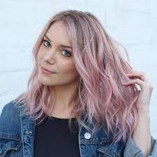 28 Cute Lob Haircut Ideas 2021 S Best Lob Haircuts Light Pink Hair Pastel Pink Hair Beachy Hair