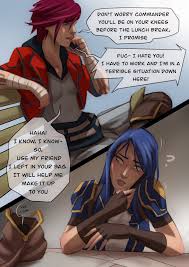 Post 5982950: Arcane Caitlyn comic League_of_Legends Okonomiyaky Vi