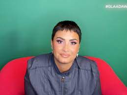 Demi lovato is working on themselves after facing scrutiny for their social media war with a small frozen yogurt shop in los angeles. Demi Lovato Asks Fans To Stop Complimenting Their Weight Loss