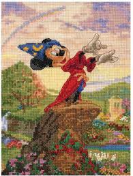 Mcg Textiles Fantasia Mickey Mouse Disney Cross Stitch