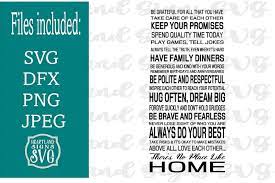 Download Family Rules There S No Place Like Home Svg 236482 Svgs Design Bundles