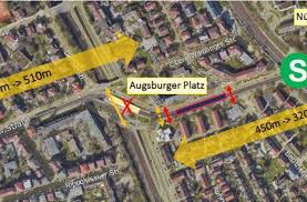 Eine detaillierte stuttgart stadtplan mit straßen, häusern. Stuttgart Bad Cannstatt Funf Bahnsteige Werden Verlangert Bad Cannstatt Cannstatter Zeitung