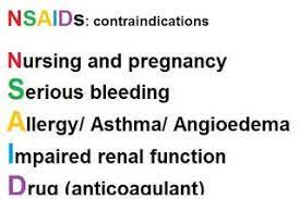 Dental Mnemonics Contraindication Of Nsaid Pharmacology Mnemonics Nsaids Mnemonics Nsaids