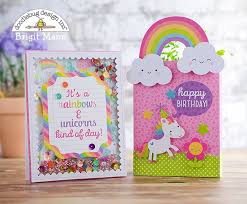 Birthday Card Ideas For Kids Unicorn Brigit S Scraps Where Scraps Become Treasures Fairy Tales Birthday Doodlebug Design T Unicorn Birthday Cards Cricut Birthday Cards Creative Birthday Cards