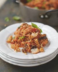 Add tomatoes and their juices, breaking up whole tomatoes with your hands. Jamie Oliver On Twitter Jamie S Happiness Pasta With A Delicious Sauce Celebrating Silky Aubergines And Sweet And Tangy Tomatoes Spiked With Garlic Basil And Chilli It S A Favourite Go To From Jamie S Everyday