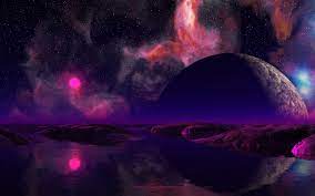 Pink Sun Over Water Planet Space Desktop Wallpaper 1440x900 Pixels In 2021 Space Backgrounds Planet Pictures Space Pictures