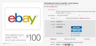 How can i use a ebay gift card without paypal. Take 5 Off Your Next 100 Purchase At Ebay With This Email Giftcard From Paypal 9to5toys