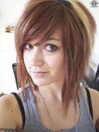 Medium hair styles short hair styles medium length hair with layers and side bangs bob with side fringe straight fringes full fringe straight bangs straight bob colorful hair 30 deeply emotional and creative emo hairstyles for girls #6: Pin On Hair