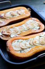 Butternut Farcie Lardons Et Chevre Recette Facile Recette Recettes De Cuisine Cuisine Recette