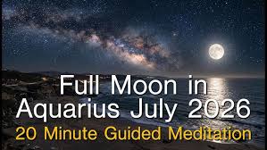 20 Minute Full Moon in Aquarius Guided Meditation July 2026 - YouTube