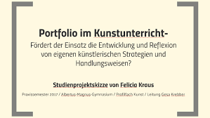Neben allen wichtigen fakten zum thema haben wir dir mithilfe eines beispieltexts erklärt, was du beachten musst. Portfolio Im Kunstunterricht Fordert Der Einsatz Von By Felicia Kraus