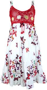 Machen sie sich bereit für einen perfekten sommer! Boho Minikleid Sommerkleid Schmetterling Krinkelkleid Weiss Rot
